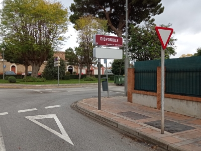 Poste publicitario de 150x50 cm en Ronda, Málaga