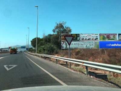 Valla publicitaria de 16x3 m en Algeciras, Cádiz