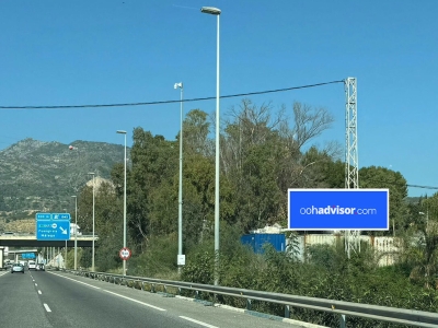 Valla publicitaria de 12x4 m en Marbella, Málaga